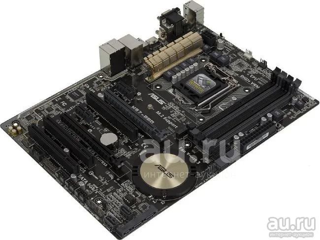 Материнская плата 1150 Asus h95-plus + задняя планка с m2 для ssd ...
