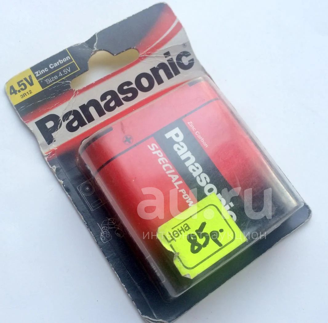 Батарейка плоская большая Panasonic уценка (просроченная) — купить в ...