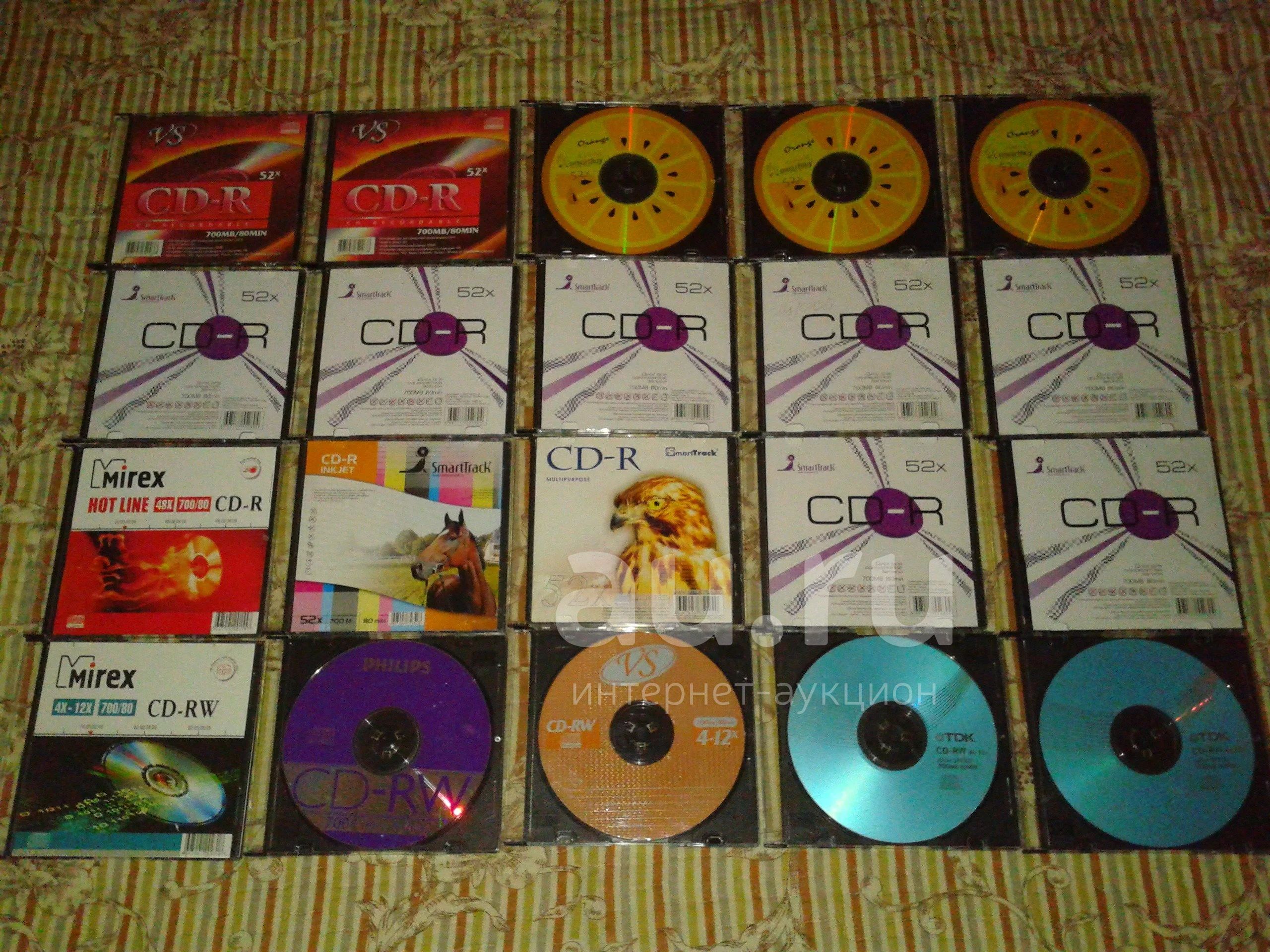 Диски CD - R и CD - RW в футлярах 20 шт — купить в Красноярске. CD, DVD ...
