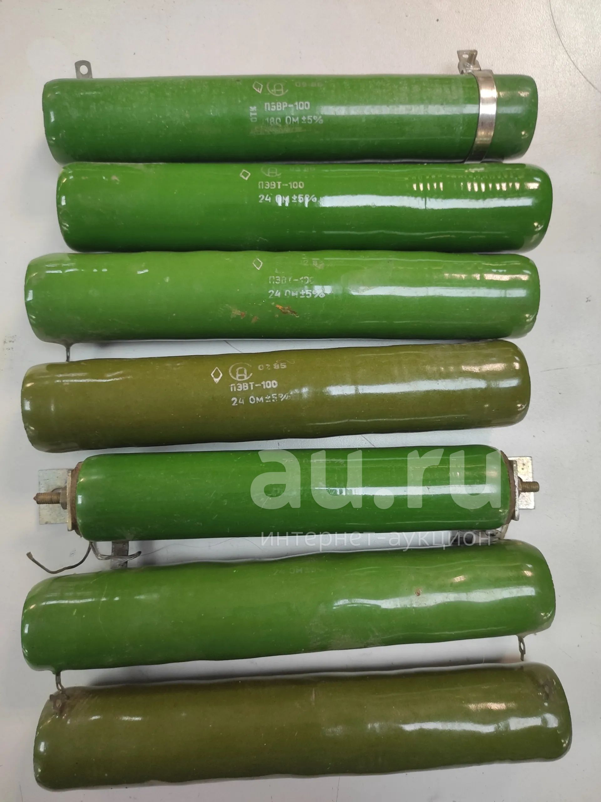 Резистор ПЭВТ-100 24 Ом, ПЭВР-100 180 Ом. Цена за 7 шт — купить в ...