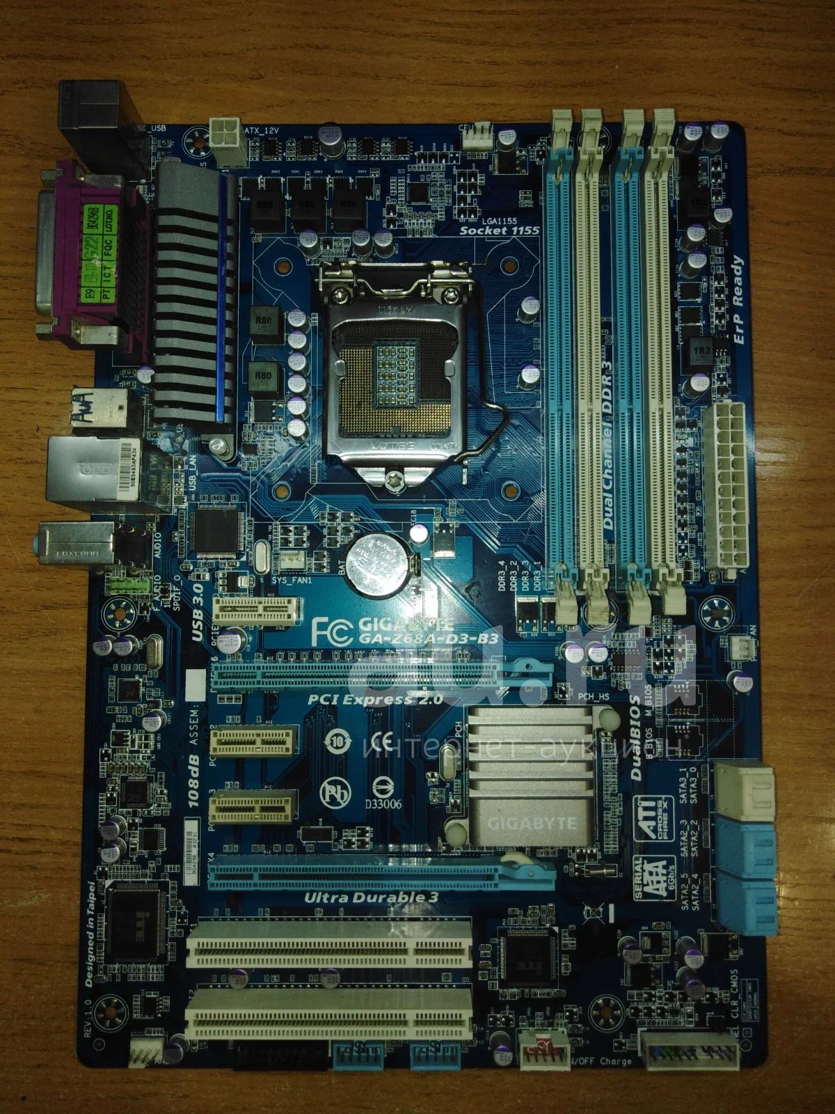 Материнская плата gigabyte 1155 сокет — купить в Красноярске. Состояние ...