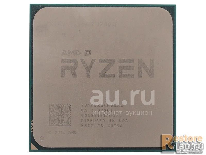 Процессор {AM4, Ryzen 7 1700X , 8 ядер, 16 потоков, 3.4ГГц, DDR4} б/у ...