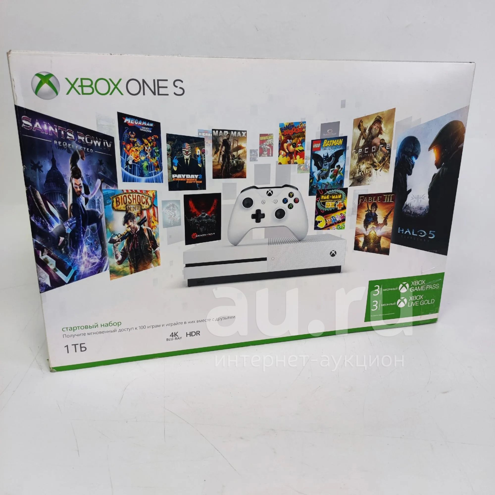 Игровая консоль Microsoft Xbox One S 1TB (С CD приводом) , Геймпад 1шт ...
