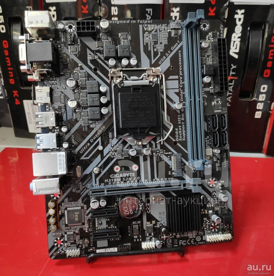 Материнская плата Gigabyte H310M DS2 2.0 (1151-v2, H310) (259576 ...