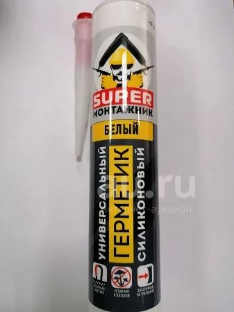 Герметик силиконовый универсальный 240мл Super Монтажник /белый ...