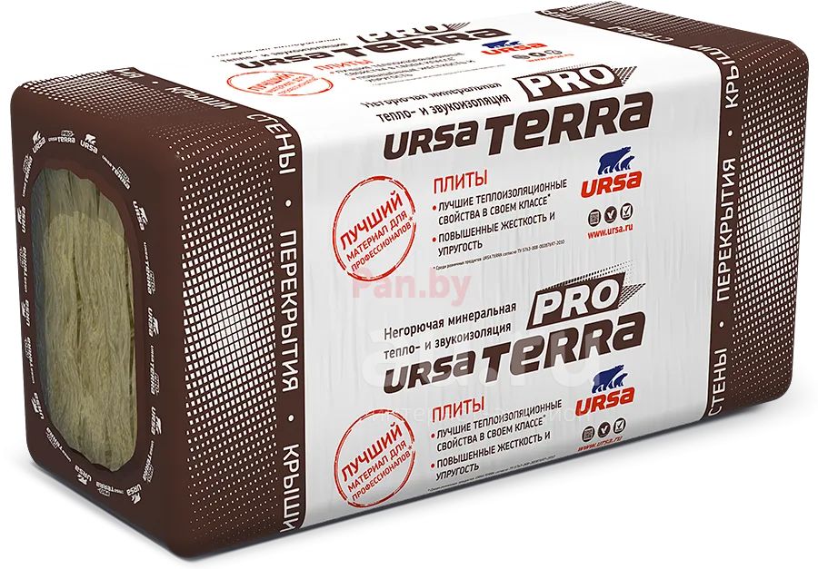 URSA (УРСА) Terra PN 37 (1250*610*50мм 20/15,25м2/0,763м3) — купить в ...