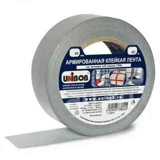 Скотч "UNIBOB" армированный, 48мм*25м, серый, 29836 /6/36/ (шт ...