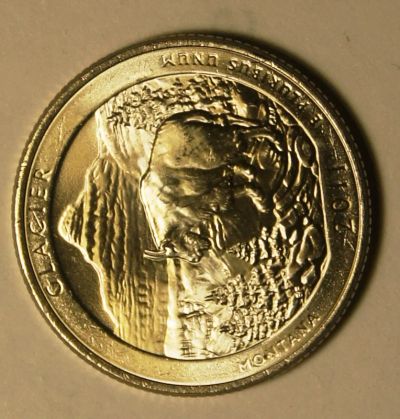Лот: 3666144. Фото: 1. США.25 центов 2011 г. Глейшер... Америка