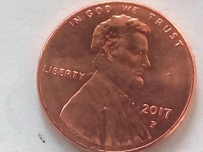 Лот: 18747818. Фото: 1. Монета США 1 цент, 2017, Отметка... Америка