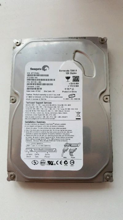 Лот: 9564497. Фото: 1. Жесткий диск 120 гб. sata. Жёсткие диски (HDD)