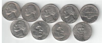 Лот: 4289289. Фото: 1. 5 центов сша погодовка:1971, 90p... Америка