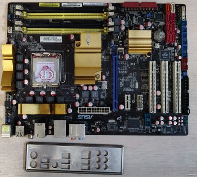 Лот: 17945079. Фото: 1. Мат. плата ASUS P5Q ( LGA 755... Материнские платы
