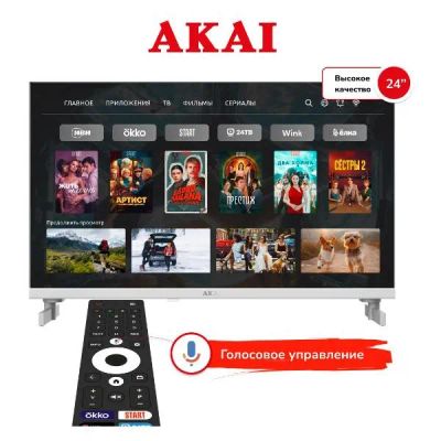 Лот: 25340100. Фото: 1. LED телевизор 24" Akai TA24BH502... Телевизоры