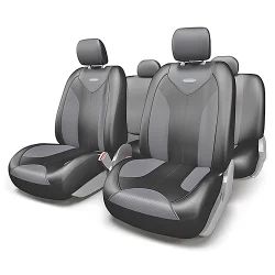 Лот: 14471433. Фото: 1. MTX-1105G BK/D.GY (M) Авточехлы... Чехлы, коврики, оплетки руля