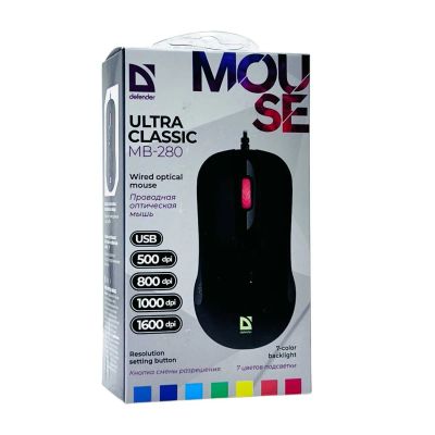 Лот: 25800216. Фото: 1. МЫШЬ ПРОВОДНАЯ DEFENDER ULTRA... Клавиатуры и мыши