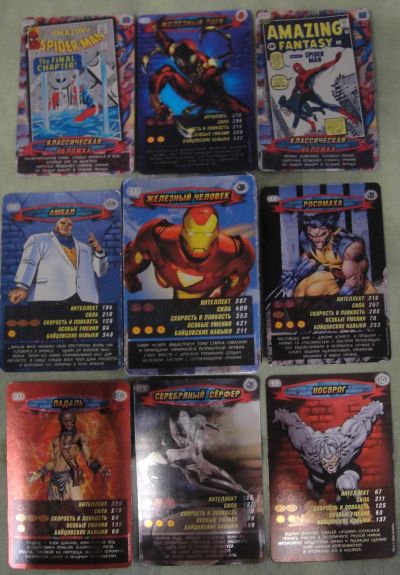 Лот: 19839455. Фото: 1. Карточки Marvel Человек-паук Герои... Другое (коллекционирование, моделизм)