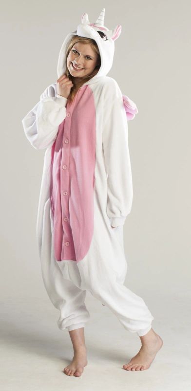 Лот: 11992337. Фото: 1. Кигуруми Единорог розовый, пижама... Взрослые карнавальные костюмы