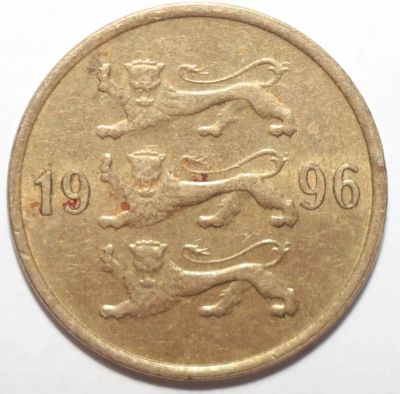 Лот: 6823343. Фото: 1. 10 сенти (сентов) 1996 год. Эстония. Европа