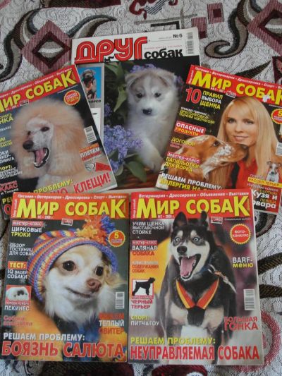 Лот: 4225471. Фото: 1. 5 журналов про собак. Другое (журналы, газеты, каталоги)