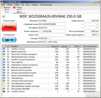 Лот: 8886953. Фото: 1. HDD WD2500AAJS Cavair SE 250Gb... Жёсткие диски (HDD)
