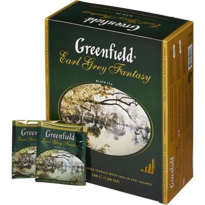 Лот: 9141821. Фото: 1. Чай Greenfield Earl Grey Fantasy... Чай, кофе, какао