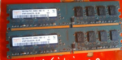 Лот: 5963675. Фото: 1. Hynix 2Gb 2Rx8 PC2-6400U-666-12... Оперативная память