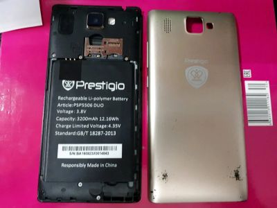 Лот: 12723464. Фото: 1. смартфон в разборку Prestigio... Смартфоны