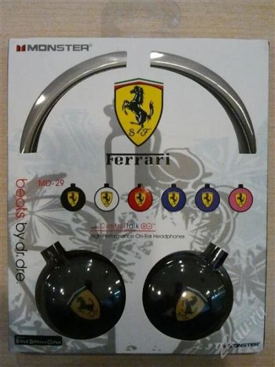 Лот: 2175062. Фото: 1. MONSTER FERRARI. Наушники, гарнитуры