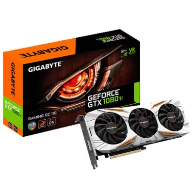 Лот: 10094071. Фото: 1. Видеокарта Gigabyte GTX 1080 Ti... Видеокарты