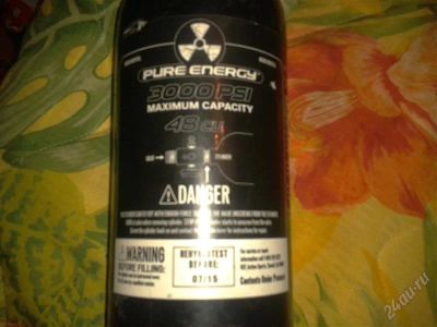Лот: 1284274. Фото: 1. Баллон Pure Energy 3000psi. Пейнтбол, страйкбол