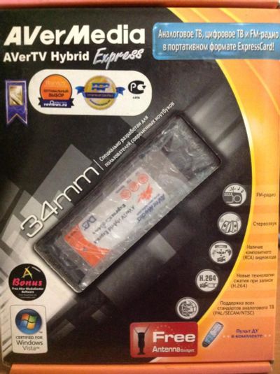 Лот: 6674023. Фото: 1. Tv тюнер AverMedia AVerTV Hybrid... ТВ-тюнеры и карты захвата