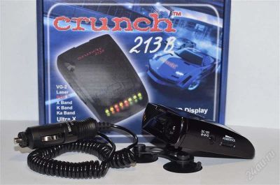 Лот: 1143534. Фото: 1. Радар-Детектор Crunch 213B. Другое (оснащение, оборудование, аксессуары)