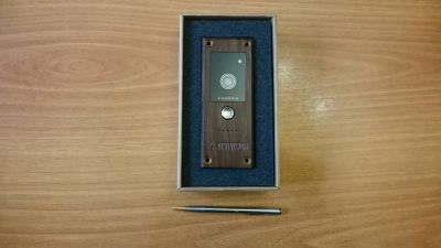 Лот: 10461062. Фото: 1. AVP-281 (PAL) Wood Wenge Вызывная... Домофонные системы