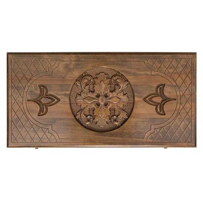 Лот: 23575054. Фото: 1. Нарды резные Ustyan Узор-1. Шахматы, шашки, нарды