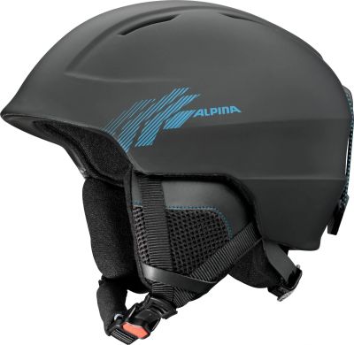 Лот: 12872656. Фото: 1. Зимний Шлем Alpina CHUTE black-cyan... Шлемы