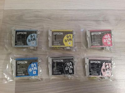 Лот: 8050651. Фото: 1. Комплект картриджей Epson T0811-0816. Картриджи, расходные материалы
