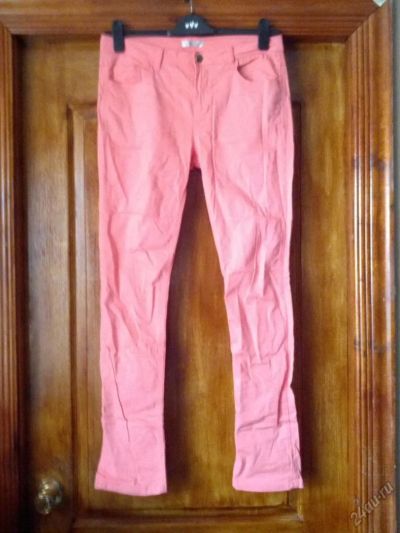 Лот: 5892827. Фото: 1. Джинсы розовые 50. Джинсы