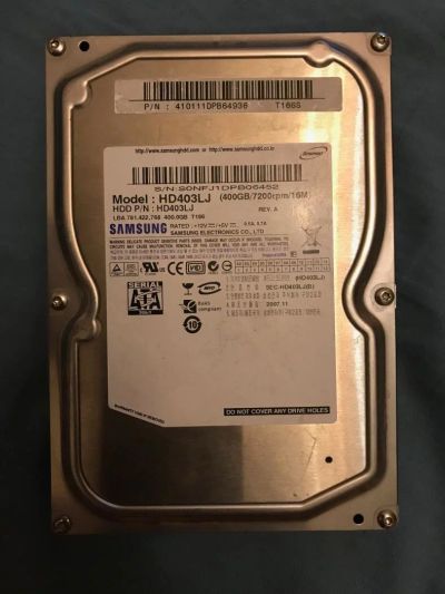 Лот: 11309676. Фото: 1. Жесткий диск Samsung HD403LJ. Жёсткие диски (HDD)