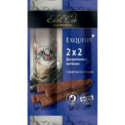 Лот: 14086924. Фото: 1. Колбаски Мини Edel Cat (Эдель... Корма