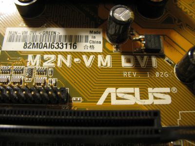 Лот: 12585358. Фото: 1. Asus M2N-VM DVI.+AMD4600. Материнские платы