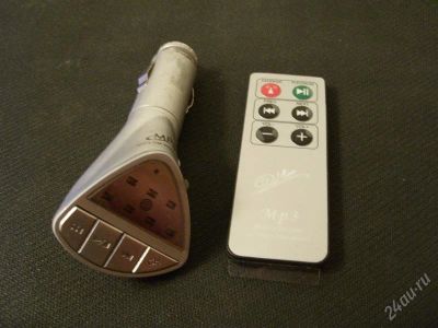 Лот: 2573995. Фото: 1. MP3 FM-модулятор USB, сбоку вход... Аксессуары для автозвука