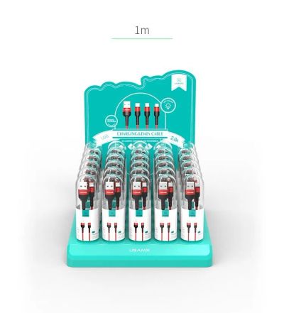 Лот: 22150187. Фото: 1. Кабель USAMS Lighting U26 1m Red. Дата-кабели, переходники