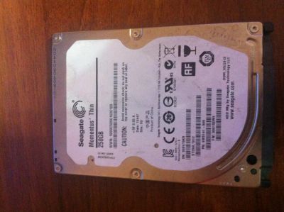 Лот: 4973499. Фото: 1. Жёсктий диск 2.5 Seagate 250. Жёсткие диски (HDD)