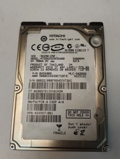 Лот: 17213818. Фото: 1. Жесткий диск SATA 2,5 Hitachi... Жёсткие диски (HDD)