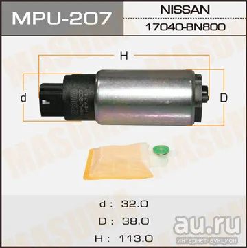Лот: 14663560. Фото: 1. Бензонасос masuma almera n16e... Топливная система