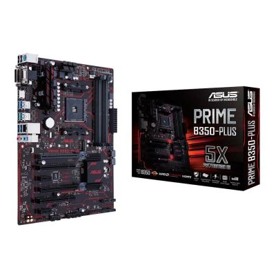 Лот: 10590110. Фото: 1. Asus b350 prime plus, новая, 3... Материнские платы