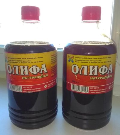 Лот: 11434377. Фото: 1. Олифа, две бутылки по 0.9. Краски, лаки, растворитель