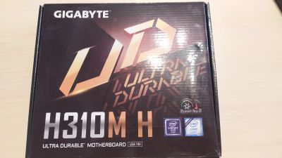 Лот: 19961414. Фото: 1. Мат.плата Gigabyte H310M H (1151-V2... Материнские платы