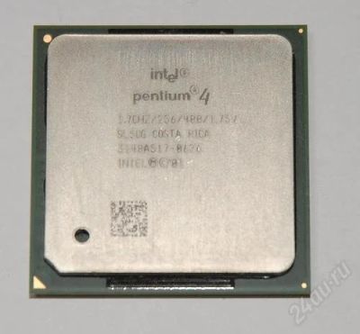 Лот: 1390037. Фото: 1. CPU Intel Pentium 4 1.7 ГГц/ 256K... Процессоры