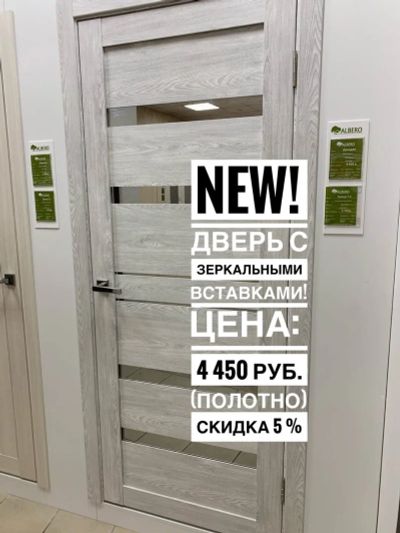 Лот: 16207771. Фото: 1. Межкомнатная дверь с зеркалом... Двери межкомнатные